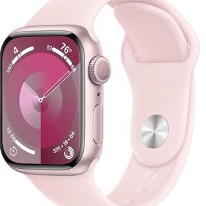 Apple Watch Series 9 41mm Pink Aluminum Case Light Pink Sp Band S/M